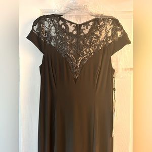 Adrianna Papell Black Sequined Dress